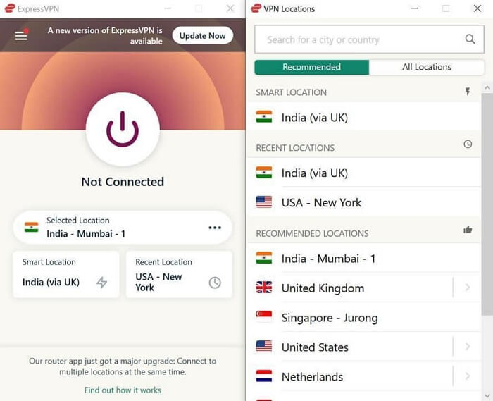 點擊位置伺服器 VPN |更改應用程式商店位置