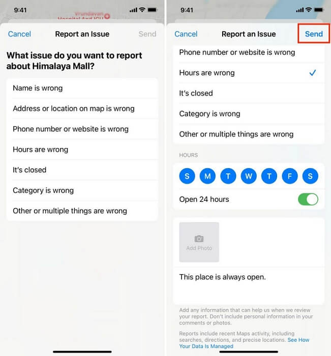 select Address or Location on Map is Wrong | Apple Maps Location Wrong