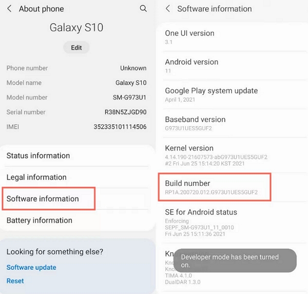 build number button | change location in OkCupid