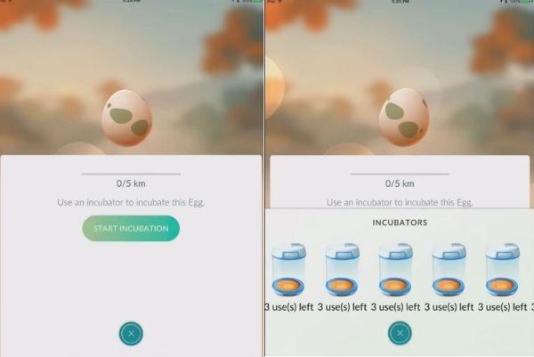 將雞蛋放入孵化器 3 |如何獲得 Pokemon Go 孵化器