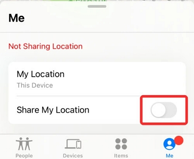 分享我的位置 |在「尋找我的 iPhone」上分享位置
