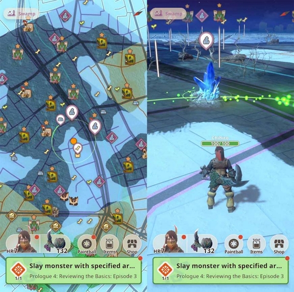 brisk running speed | monster hunter now gps joystick