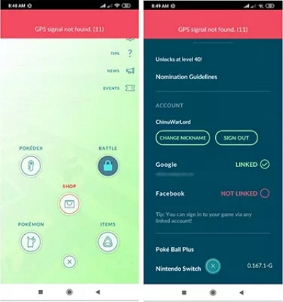 退出 |修復 Pokemon Go 無法偵測位置 Android