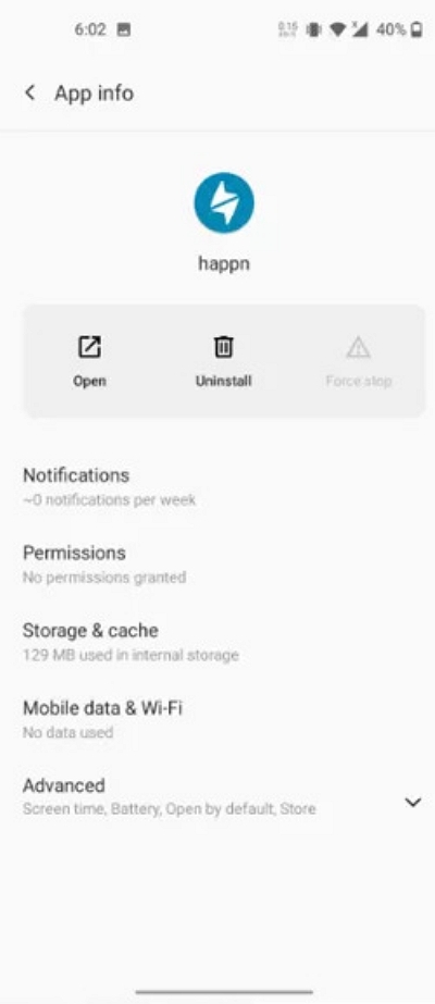 permissions | change location in happn