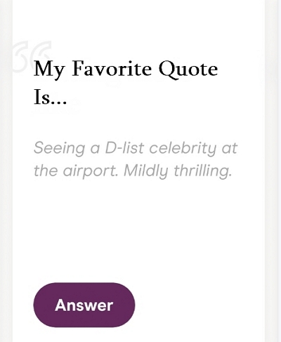 Favorite Quote | hinge prompts