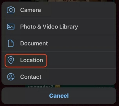 pinpoint a location on WhatsApp 2 | Track Someone’s Location on WhatsApp