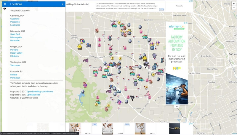 PokeHunter | pokemon go map