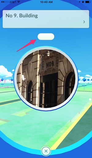 traveling to a Pokestop | shiny unown