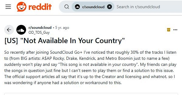 Fixed: SoundCloud Not Available in Your Country