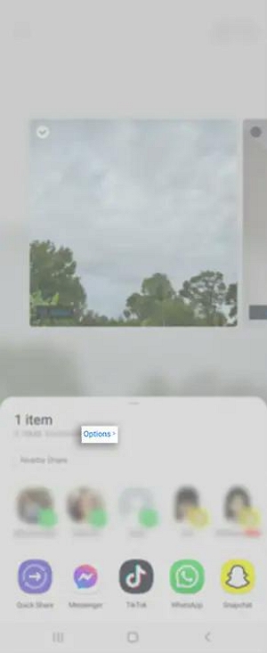 Select Options | turn off location on photos