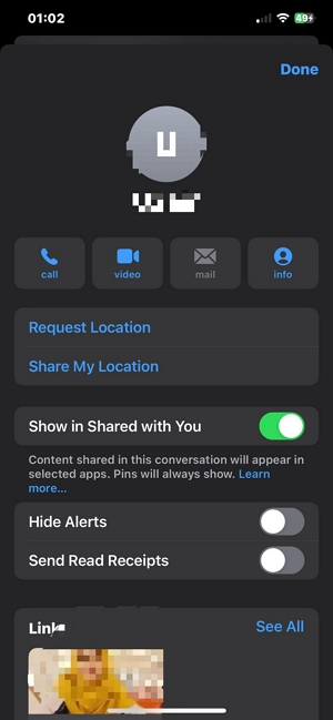 Jemanden über iMessage nach seinem Standort fragen | Meinen Standort über iMessage teilen