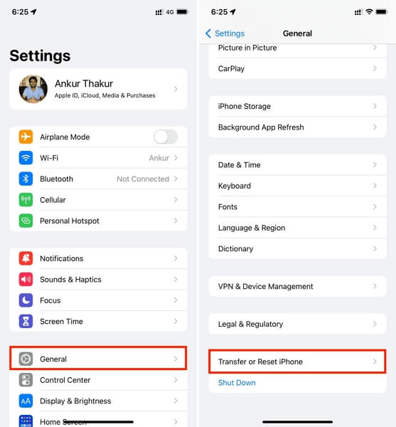 tap View Account | how do you turn off find my iphone