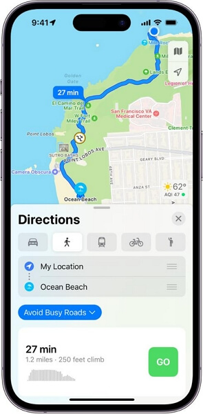 routes in Apple Maps | Fastest Route Home from My Location