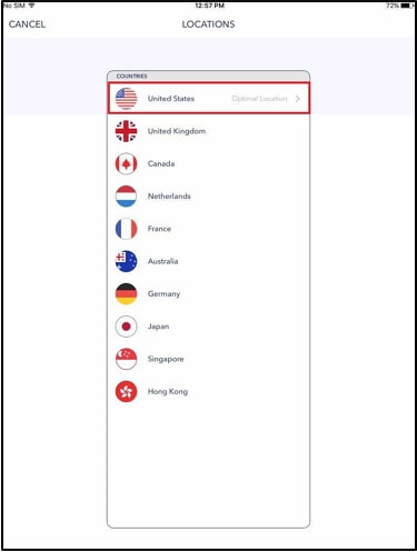 select location for VPN | Fake Google Chrome Location