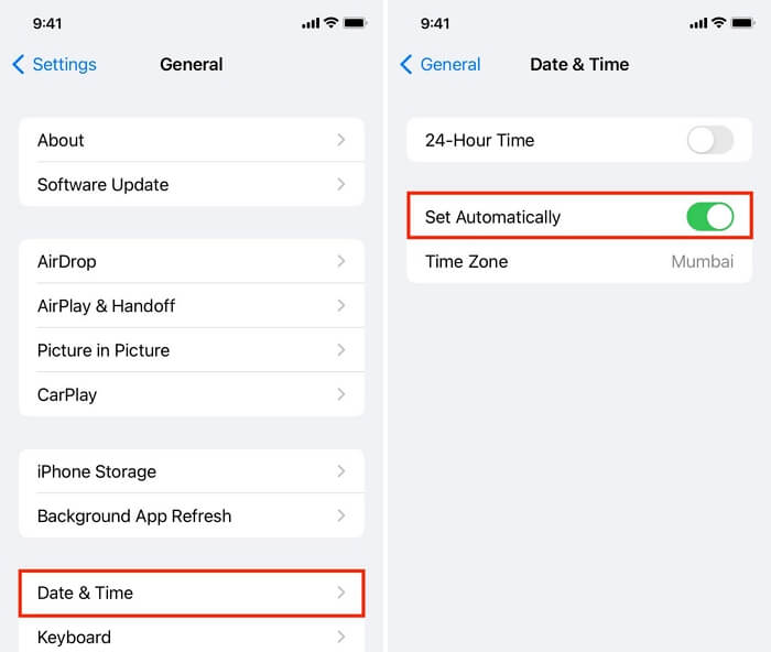 enable iPhone Set Automatically | Does Bumble Update Location When the App is Closed