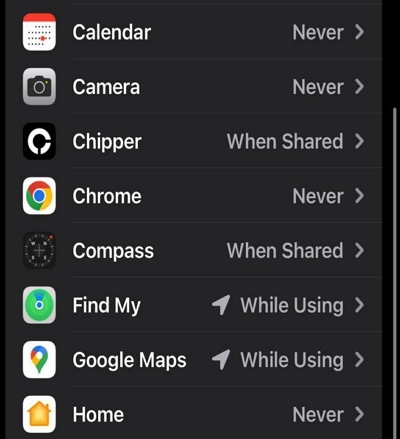 Find My | Find My Friends Approximate Location