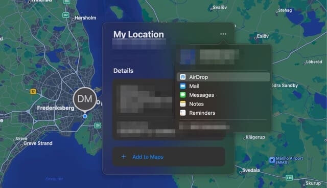 share location | share location from MacBook
