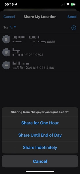 send location in Find My | Request Location on iPhone