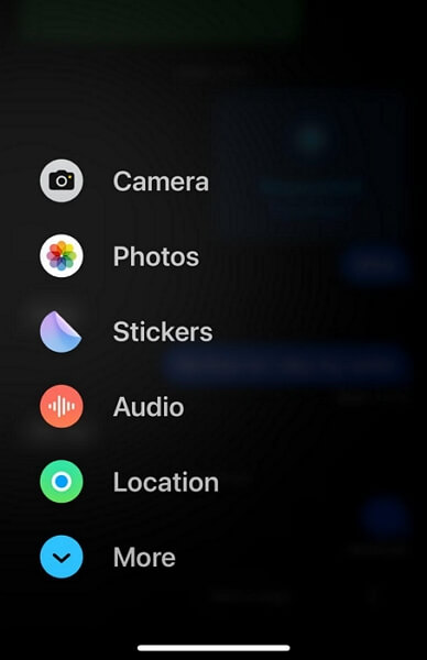 choose Location in iMessage | Request Location on iPhone