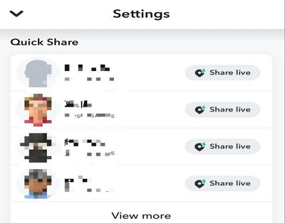 quick share | when does your snapchat update location