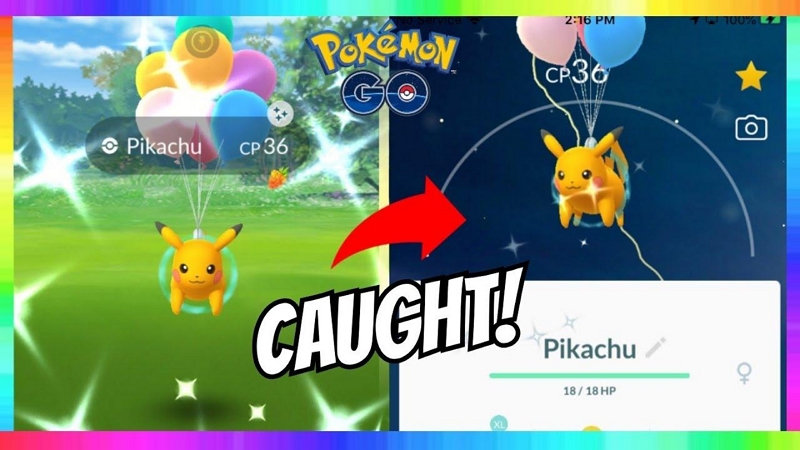 shiny balloon pikachu | shiny balloon pikachu