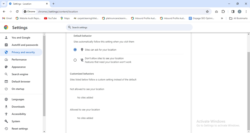 Allowed to See Your Location | location permissions off