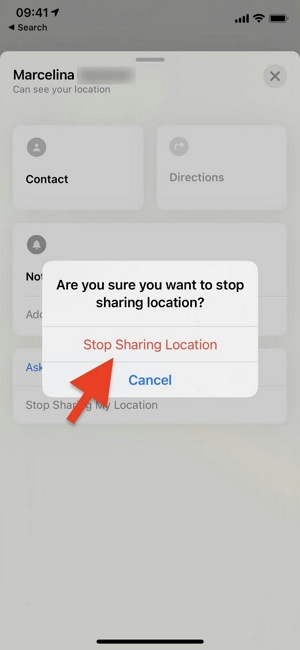 Stop Sharing Location | pause location on find my iphone
