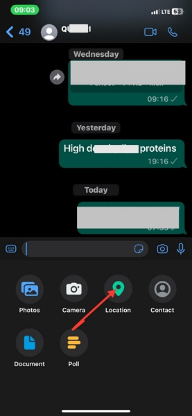 tap Location WhatsApp | Share Location Between iPhone and Android