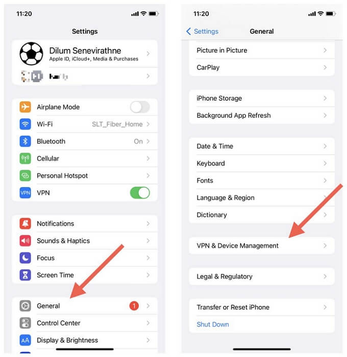 disable VPN in Settings | why is my safari location wrong on my iphone