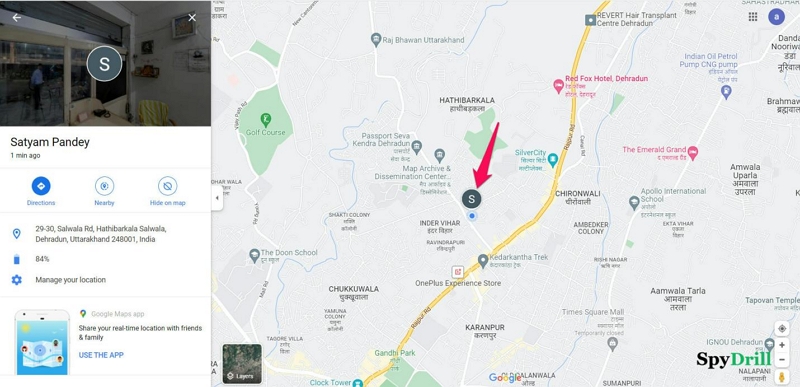 Verfolgen Sie den Standort einer Person über Google Maps | Verfolgen Sie den Standort einer Person, ohne dass diese davon weiß