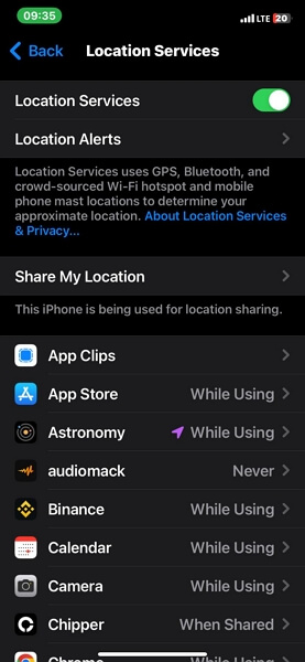 turn off Location Services for Bumble | Hide Location on Bumble