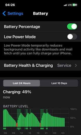 Schalten Sie den Energiesparmodus auf dem iPhone aus. Warum wird der Live-Standort bei WhatsApp nicht aktualisiert?