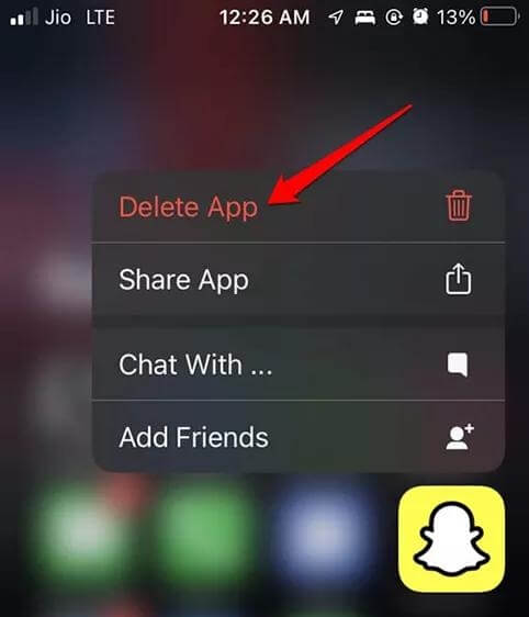 卸載 Snapchat | iPhone 上的 Snapchat 位置不起作用