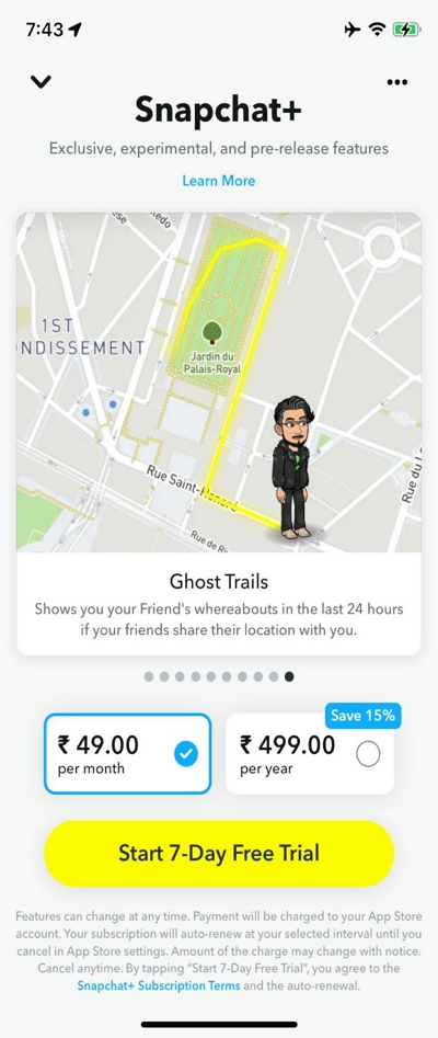 ghost trails | when does your snapchat update location