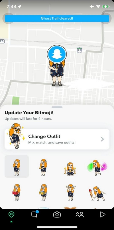 ghost trails feature | when does your snapchat update location