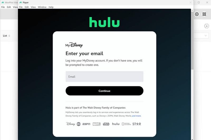 Mit Hulu-Konto bei MovPilot anmelden | Hulu Login