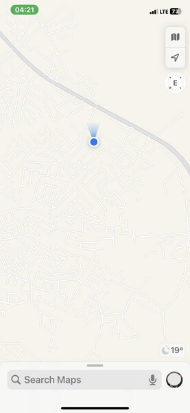 run Apple Maps | Send Location on Instagram