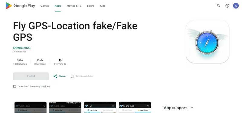 FlyGPS | fake gps location joystick apps