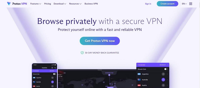 プロトン VPN | 場所を変更するのに最適な VPN