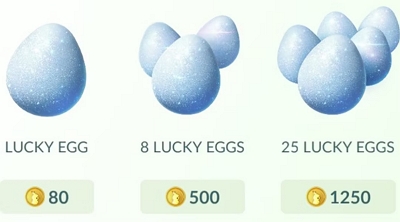 buying from in-game shop | lucky egg Pokemon go