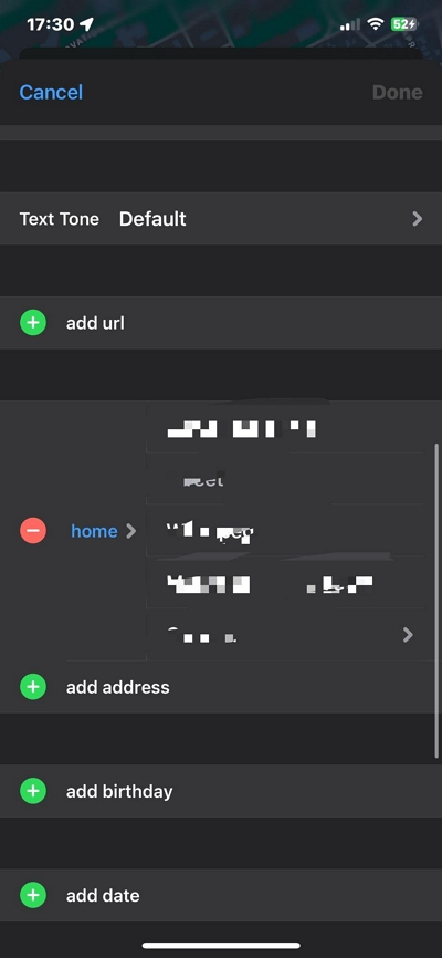 new home address information | change home address iphone