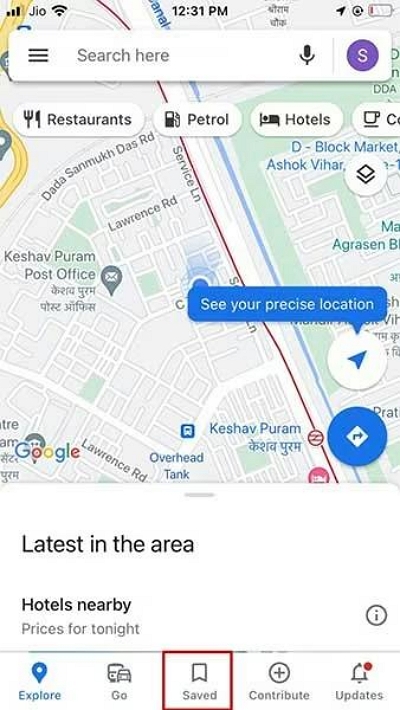 google maps | change home address iphone