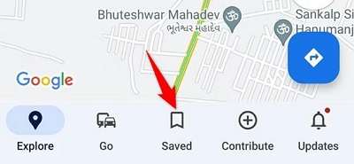 打開谷歌地圖應用程式 |更改 Google 地圖上的家庭位置