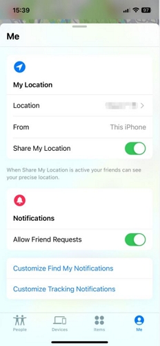 select Location | Change Location Name on iPhone