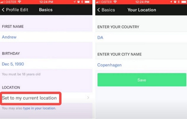 位置情報を更新する | OkCupid で位置情報を変更できますか