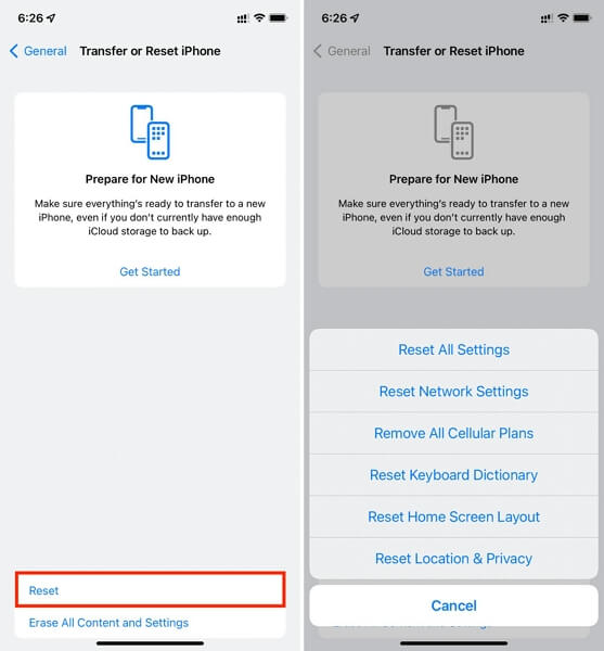 reset network settings | Why Does It Say Location Not Available on iMessage