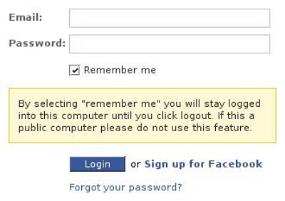 check Remember Me | facebook keeps logouts