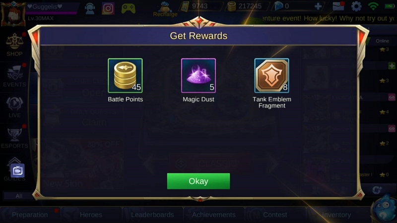 earn complimentary battle chest | get battle points in mobile legends