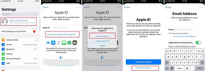 新しい Apple ID を作成する | クレジットカードなしで App Store の場所を変更する