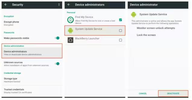 Deactivate Update Service from Android | Stop mSpy from Spying